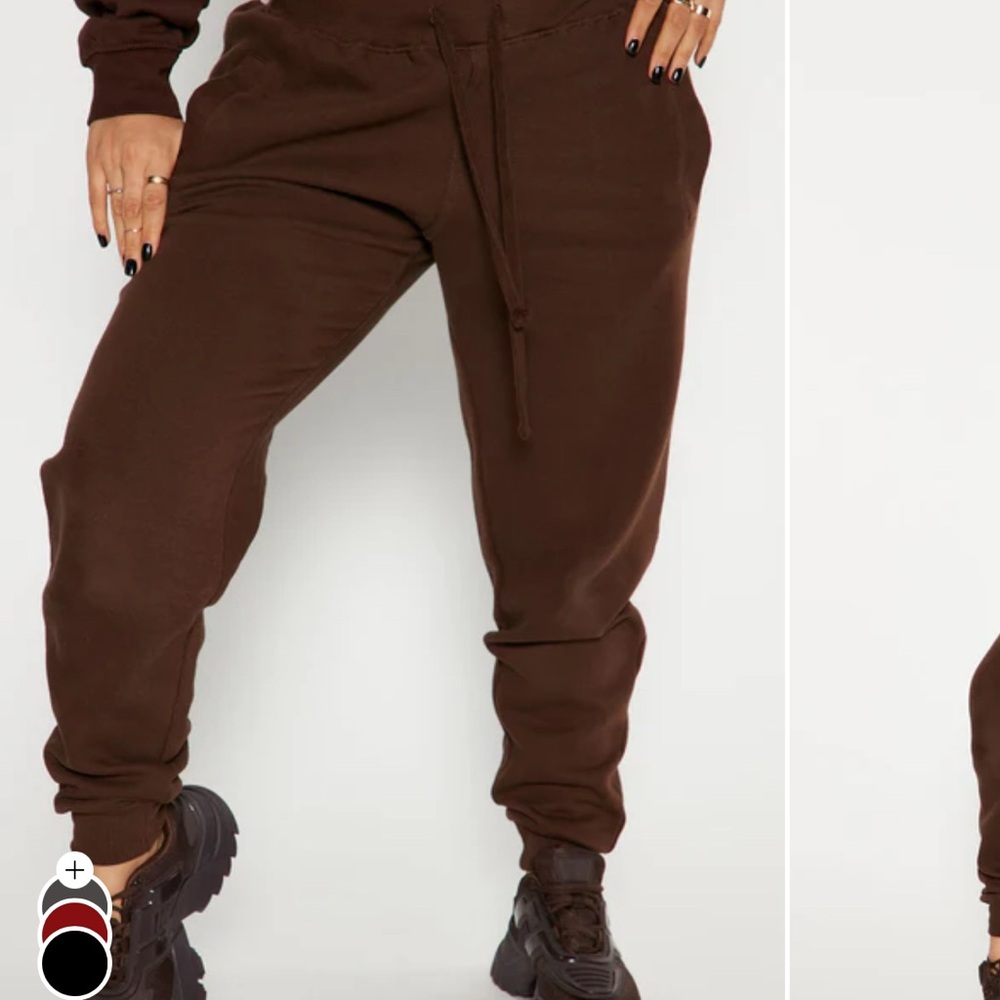 Fashion Nova Brown Track Pants
